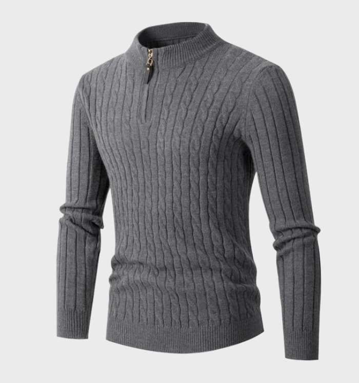 Wolff - Schmal geschnittener Herrenstrickpullover