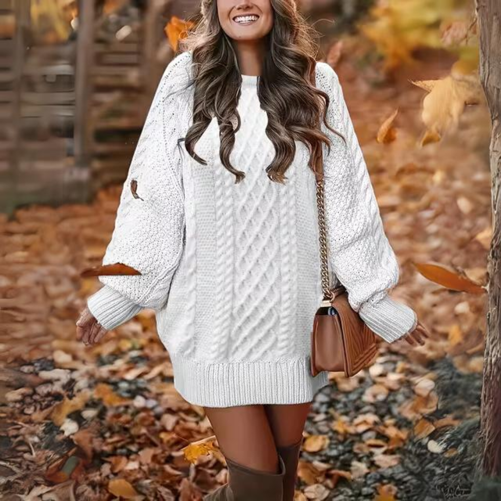 Warm sweater dress