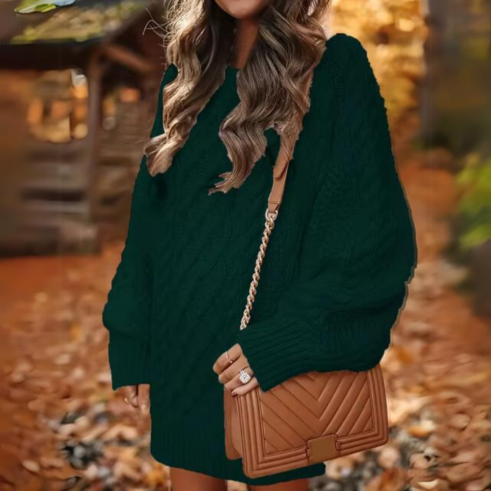 Warm sweater dress