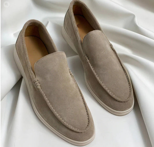 Elegante Veloursleder-Slipper