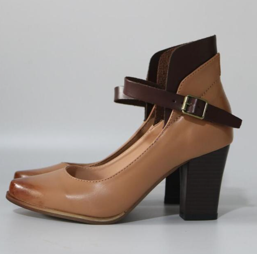 WOLFF - Eleganter Absatzschuh mit Riemen