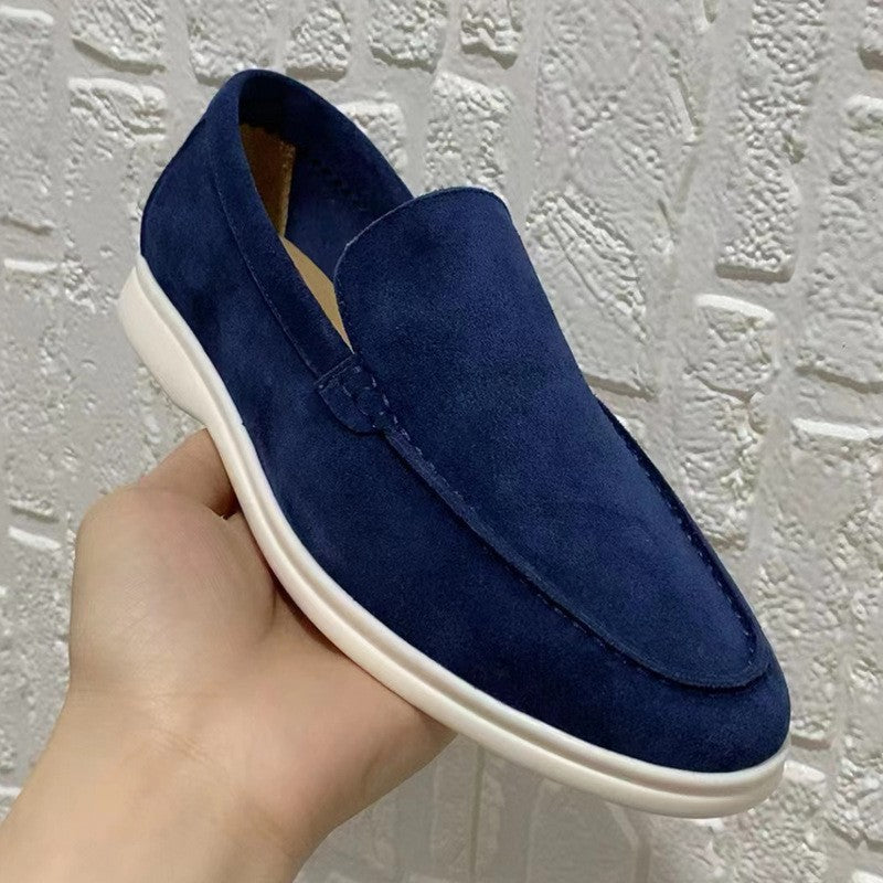 Elegante Veloursleder-Slipper