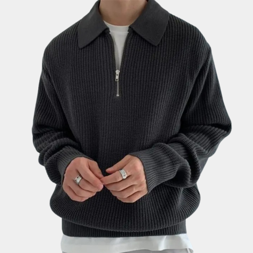 Wolff | Halb Zip Sweater für Herren