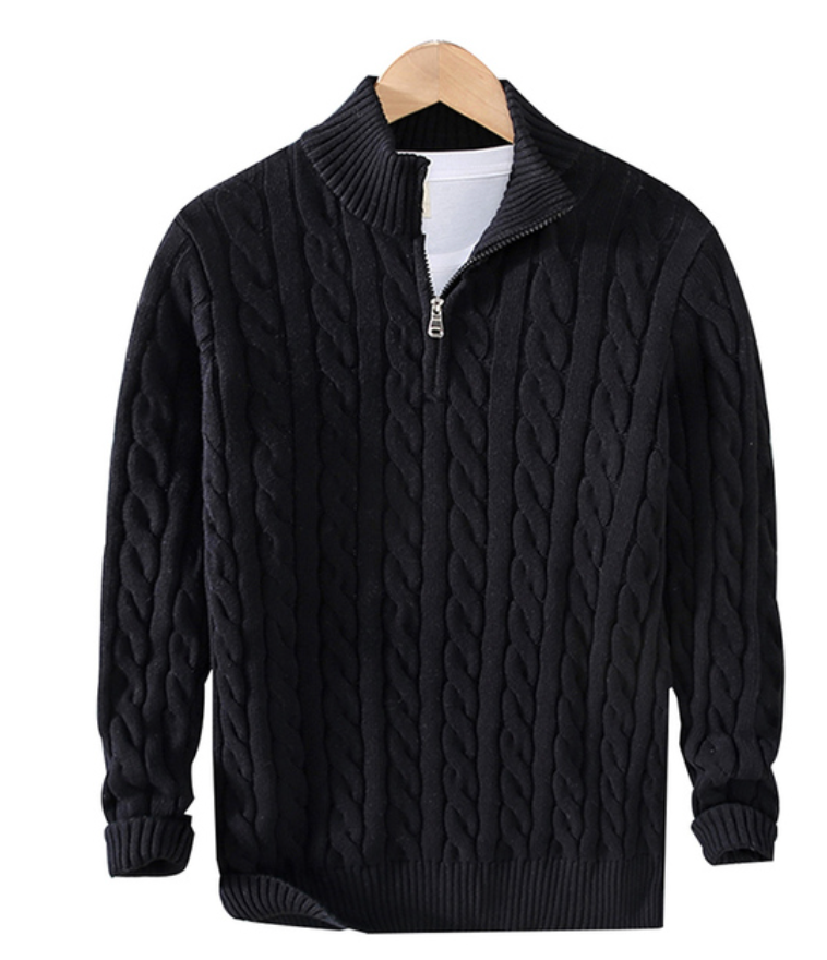 WOLFF - Half-Zip Sweater - Herren Komfort und Stil