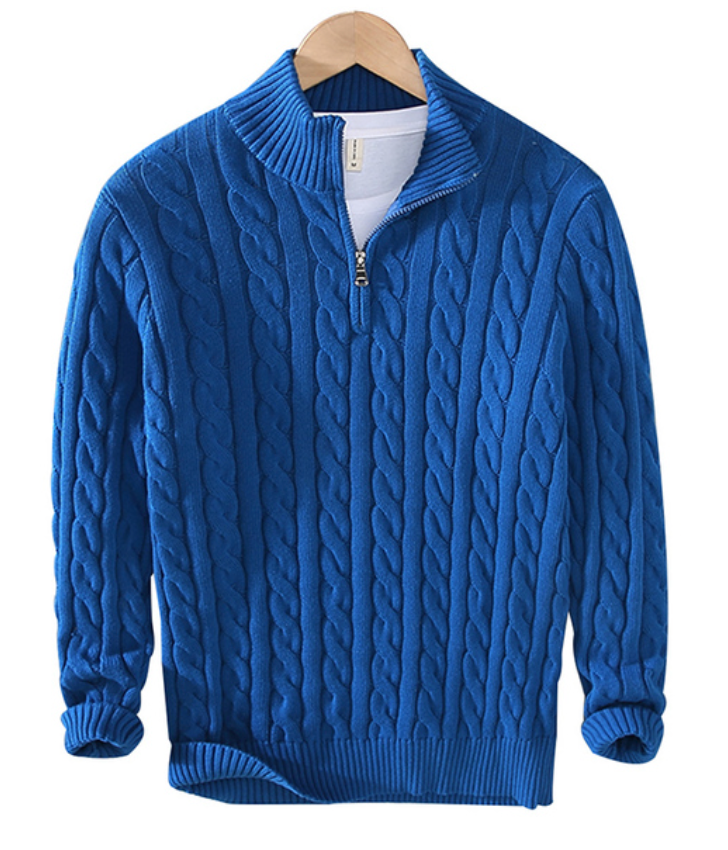 WOLFF - Half-Zip Sweater - Herren Komfort und Stil