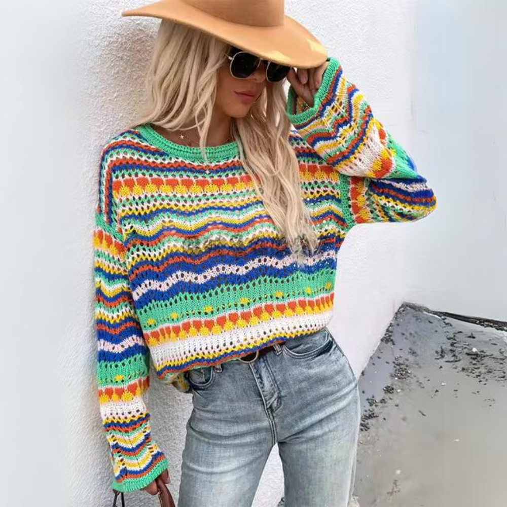 Chic a striped sweater