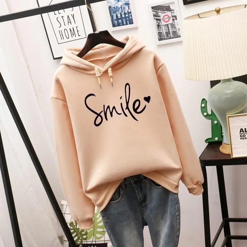 Love Smile Pullover mit Kapuze