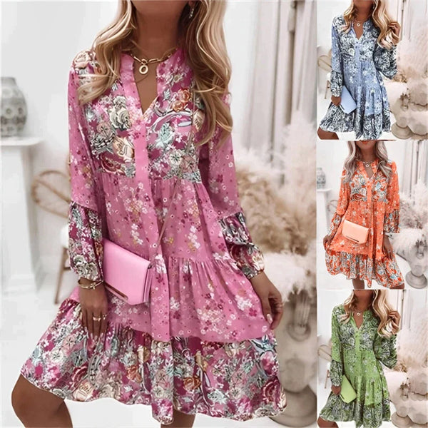 Florales Kleid - Strahlend im Sommer