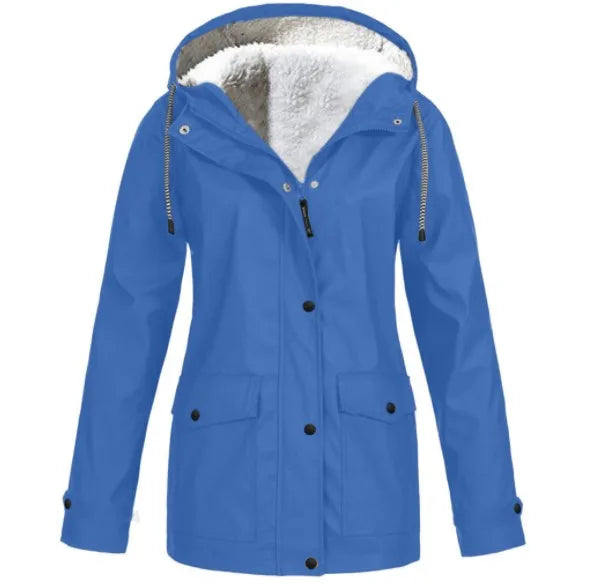 und wasserdichte Outdoor-Jacke mit Fleece-Futter