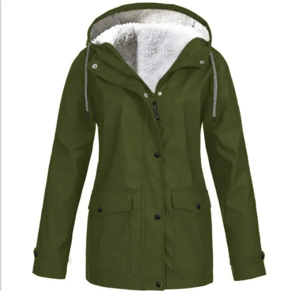 WOLFF - wind- und wasserdichte Outdoor-Jacke mit Fleece-Futter