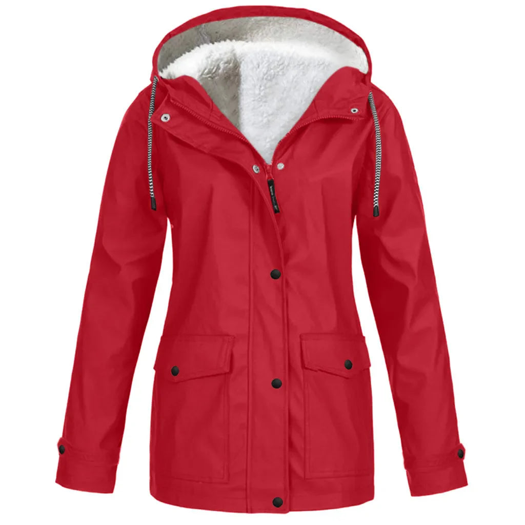 WOLFF - wind- und wasserdichte Outdoor-Jacke mit Fleece-Futter