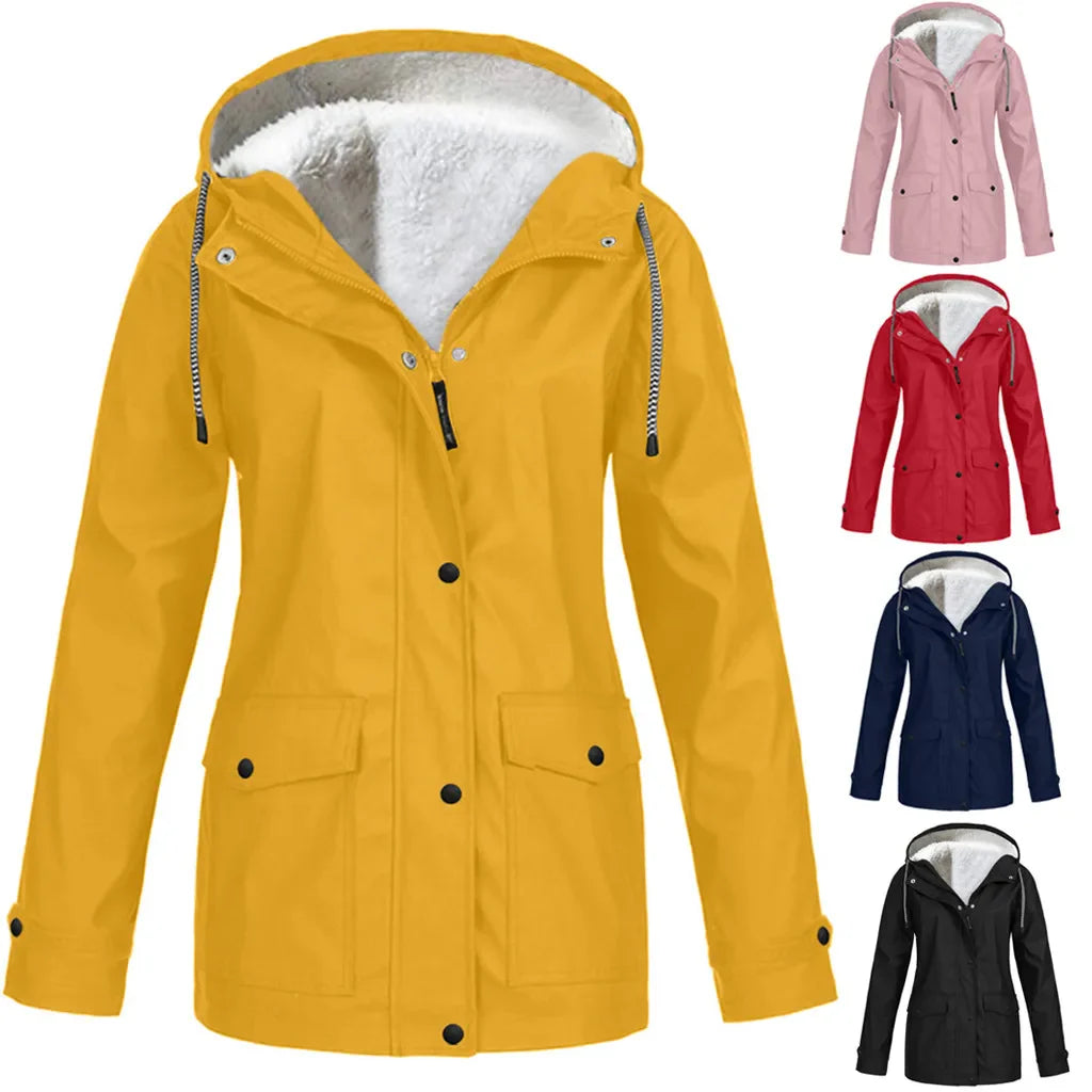 WOLFF - wind- und wasserdichte Outdoor-Jacke mit Fleece-Futter