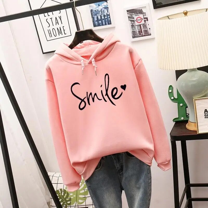 Love Smile Pullover mit Kapuze