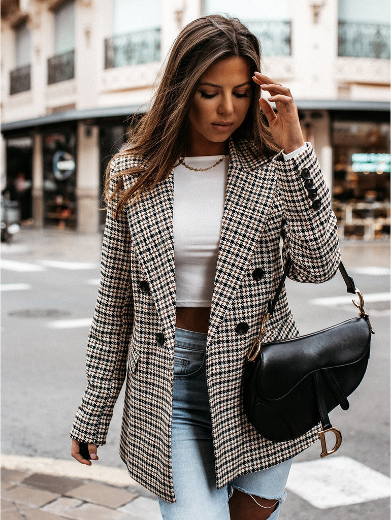 Karierter Blazer