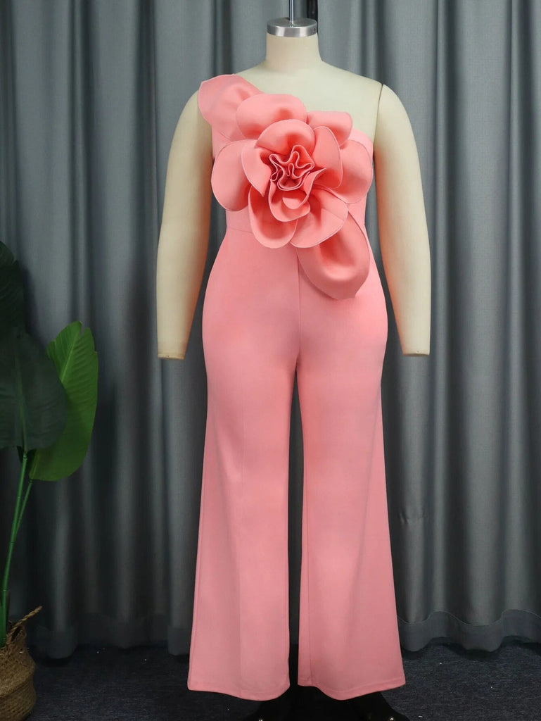 Wolff – Rosa Overall mit Blumenapplikation