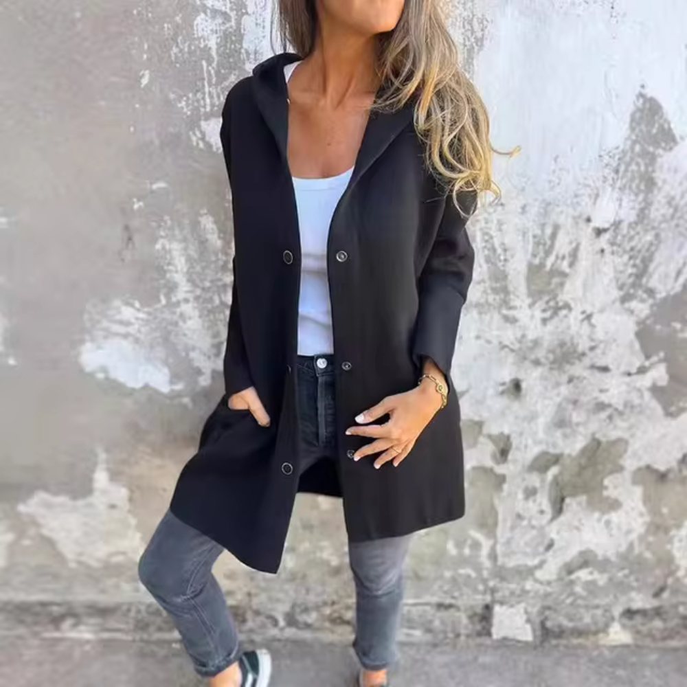 Cardigan casual a maniche lunghe con tasche