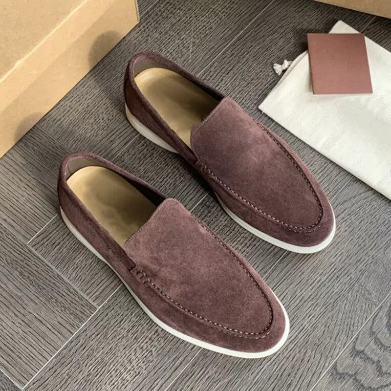 Elegante Veloursleder-Slipper