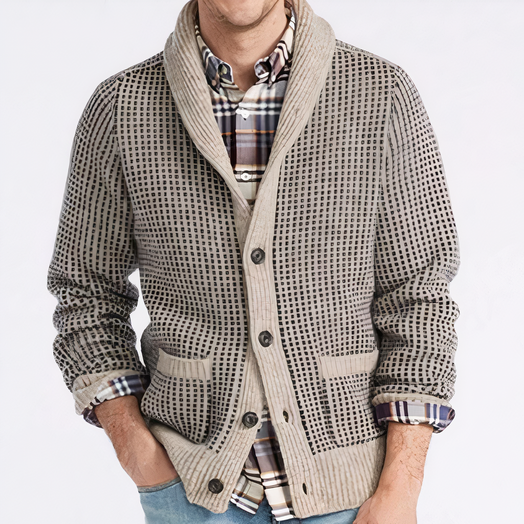 Wolff - Jacquard-Strickjacke