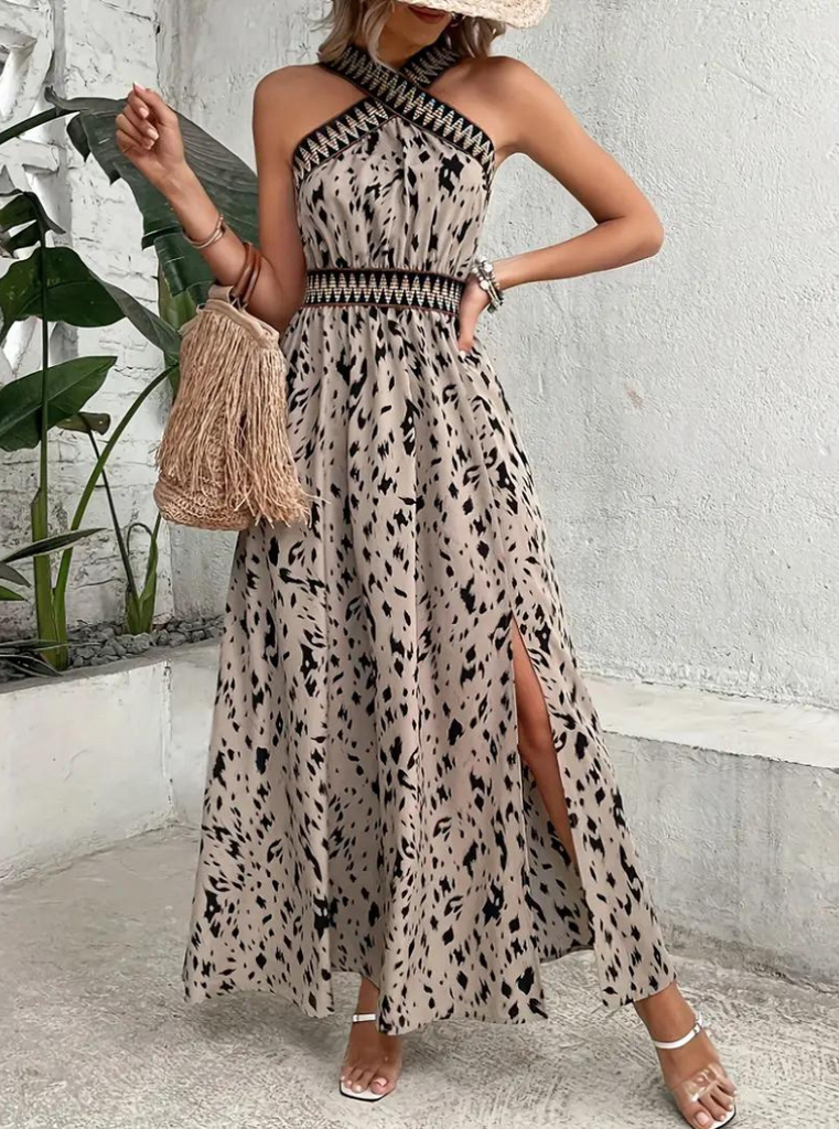 Wolff | Damen Boho Maxi Kleid