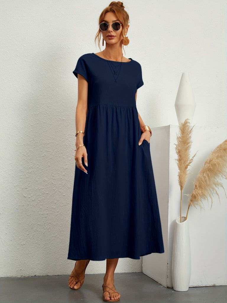 Camille | Kleid mit Rundhalsausschnitt