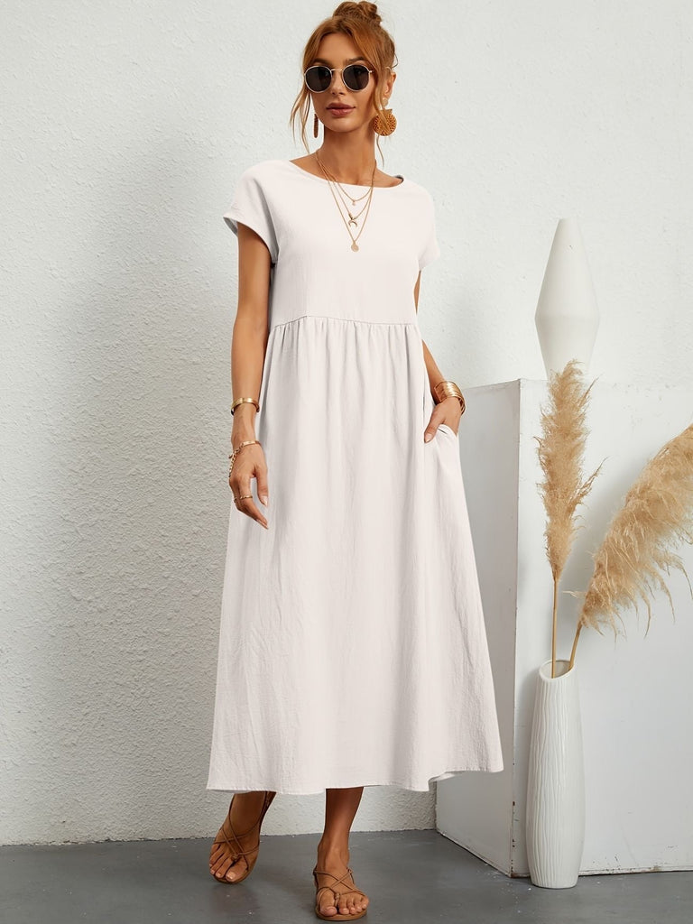 Camille | Kleid mit Rundhalsausschnitt