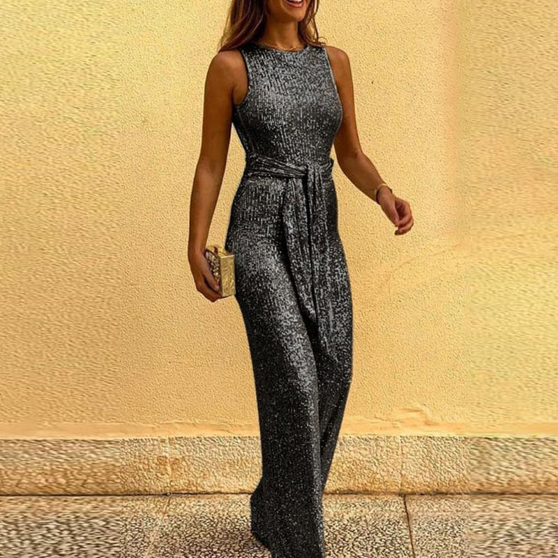 Wolff | Damen Glitzer Jumpsuit