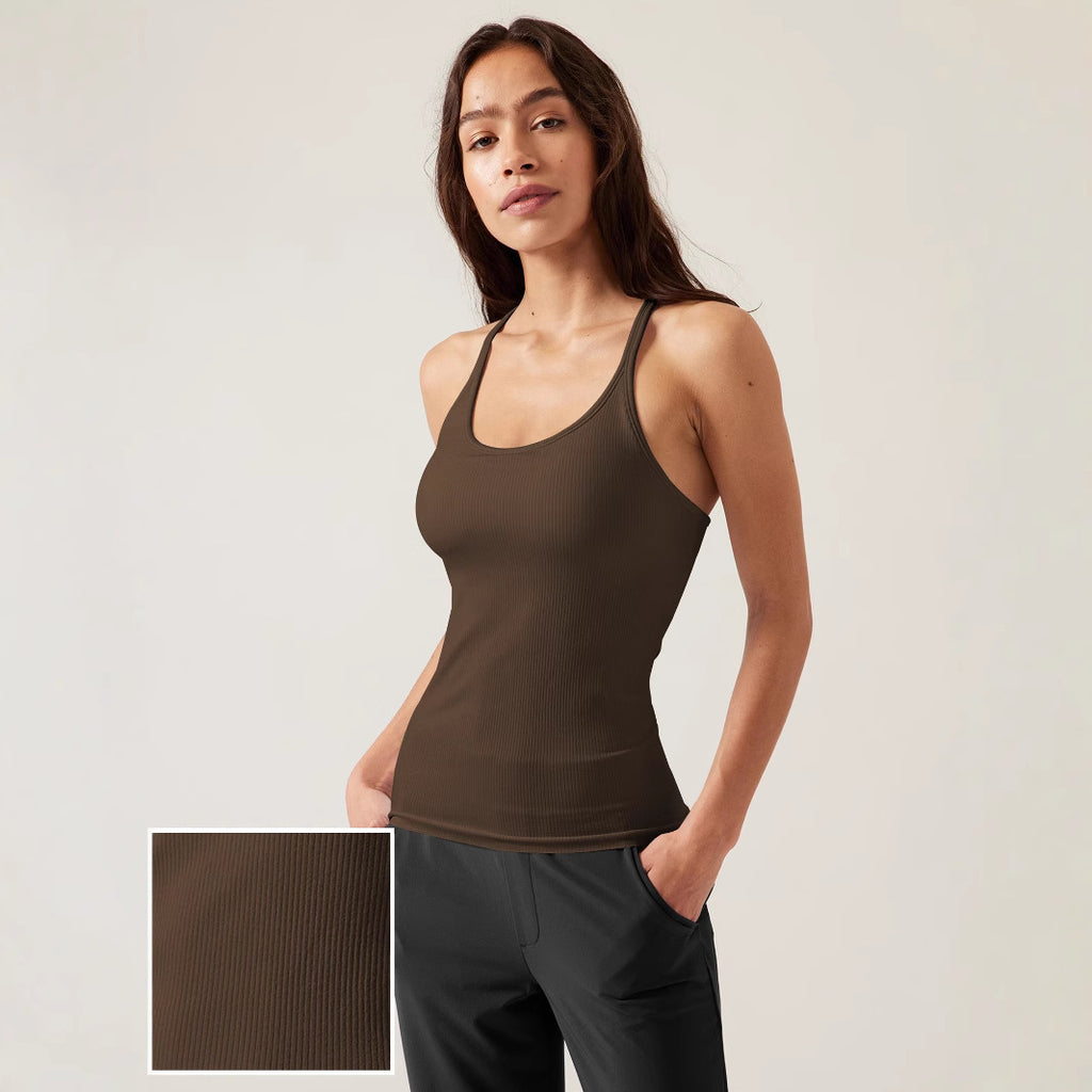 Damen Tanktop mit schmeichelndem Schnitt und feinem Rippmaterial WOLFF