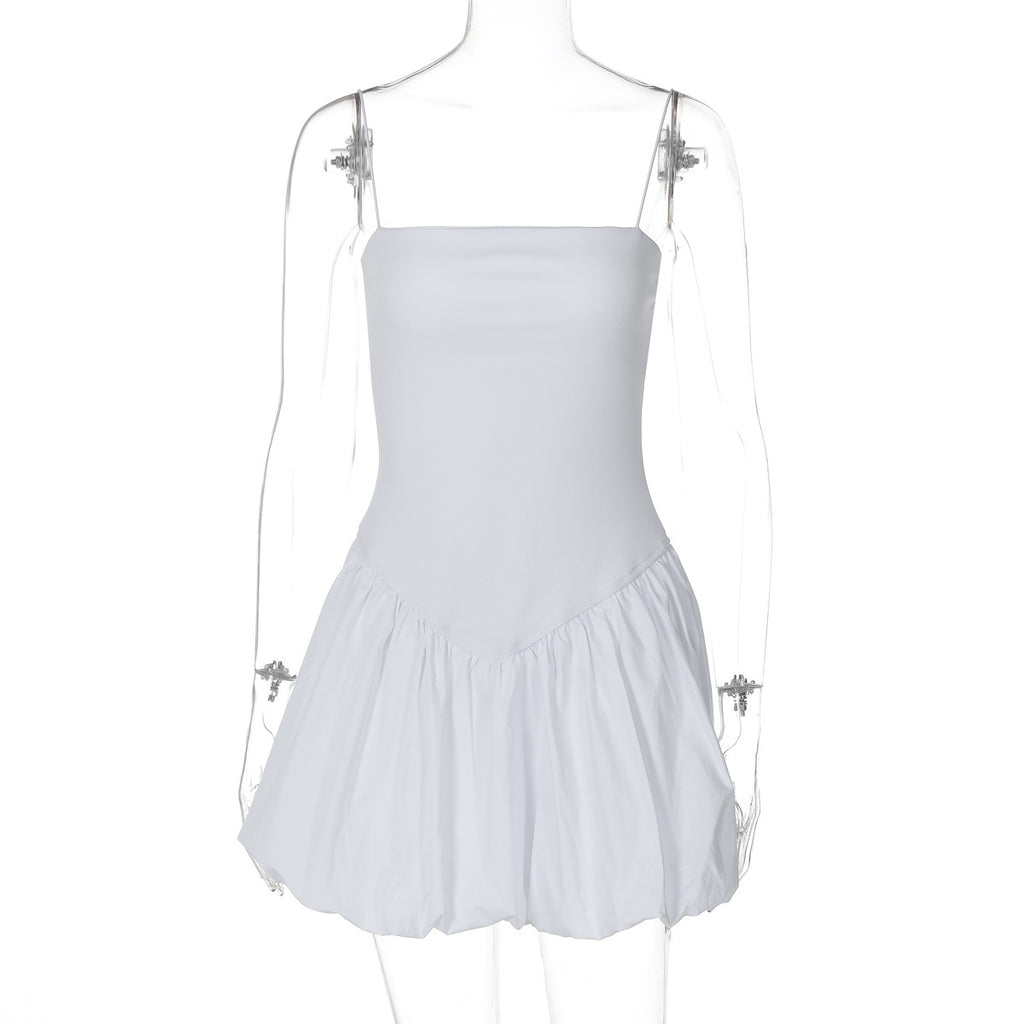 Damen Minikleid mit voluminösem Rock und schulterfreien Trägern WOLFF