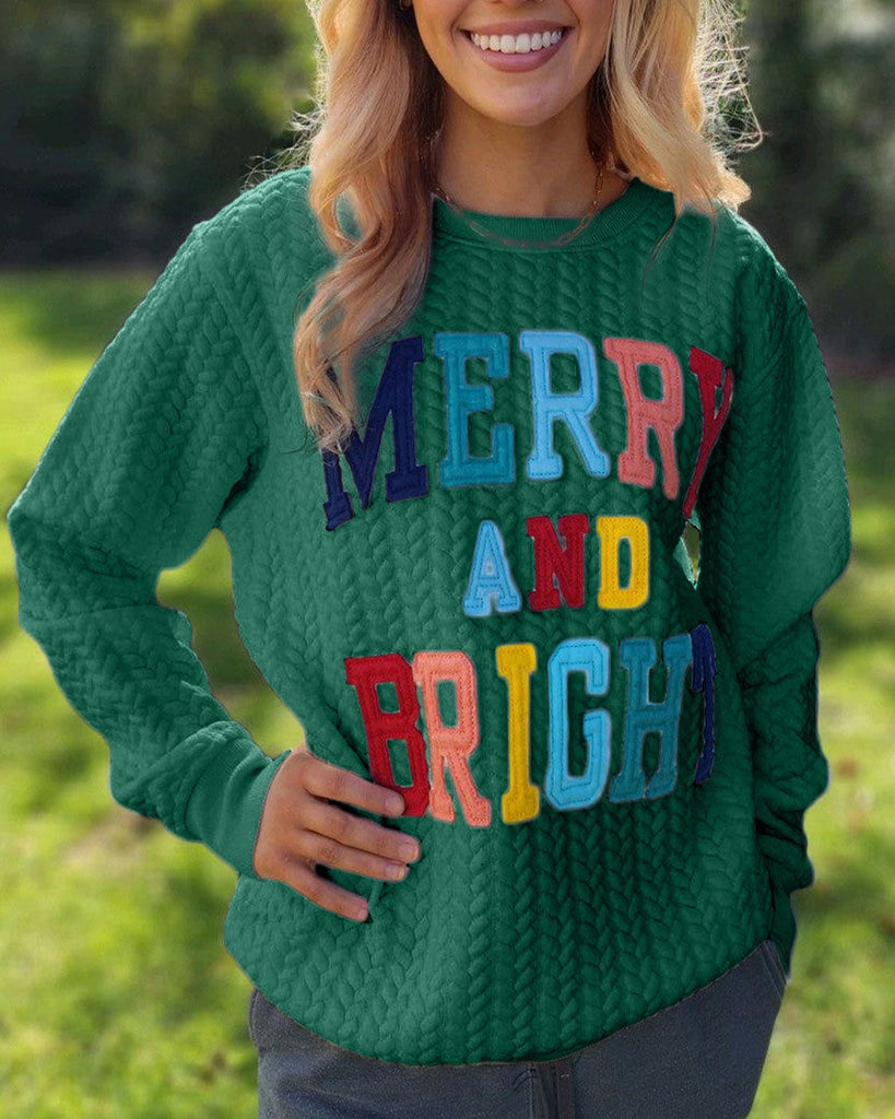 WOLFF Merry and Bright bedruckter Pullover-Sweatshirt