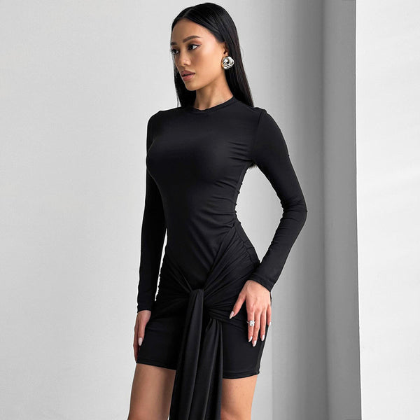 Damen Kleid mit innovativem Wickeldesign und raffiniertem Drapierungseffekt WOLFF