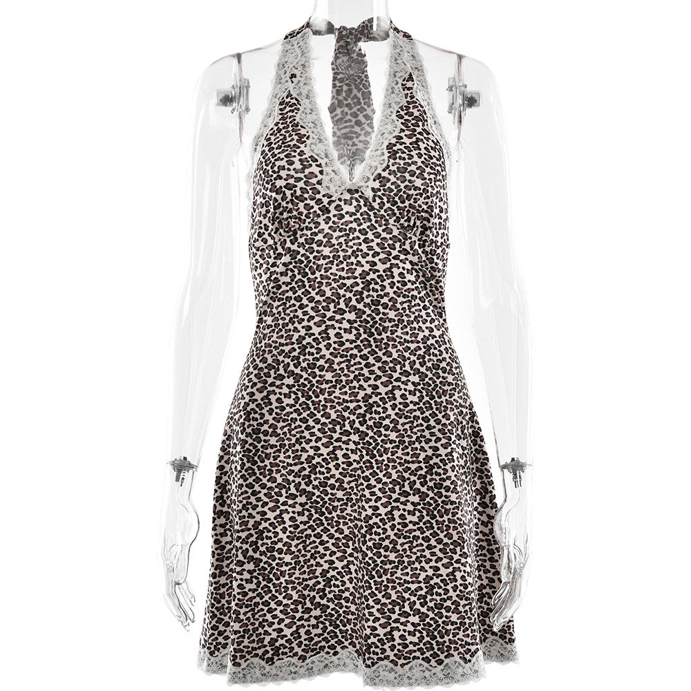 Damen Kleid mit Spitzenakzenten und Tiermotiv WOLFF