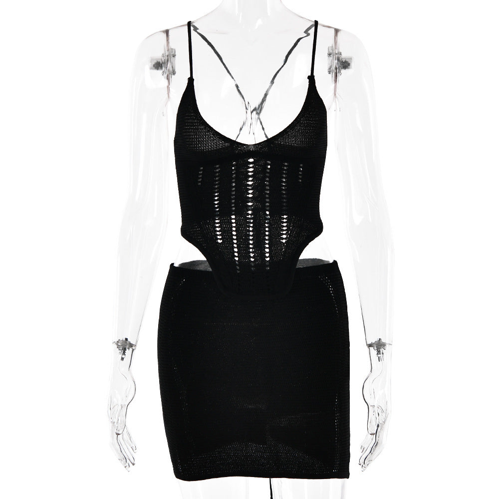 Damen Figurbetontes Strickkleid mit tiefem Rückenausschnitt WOLFF