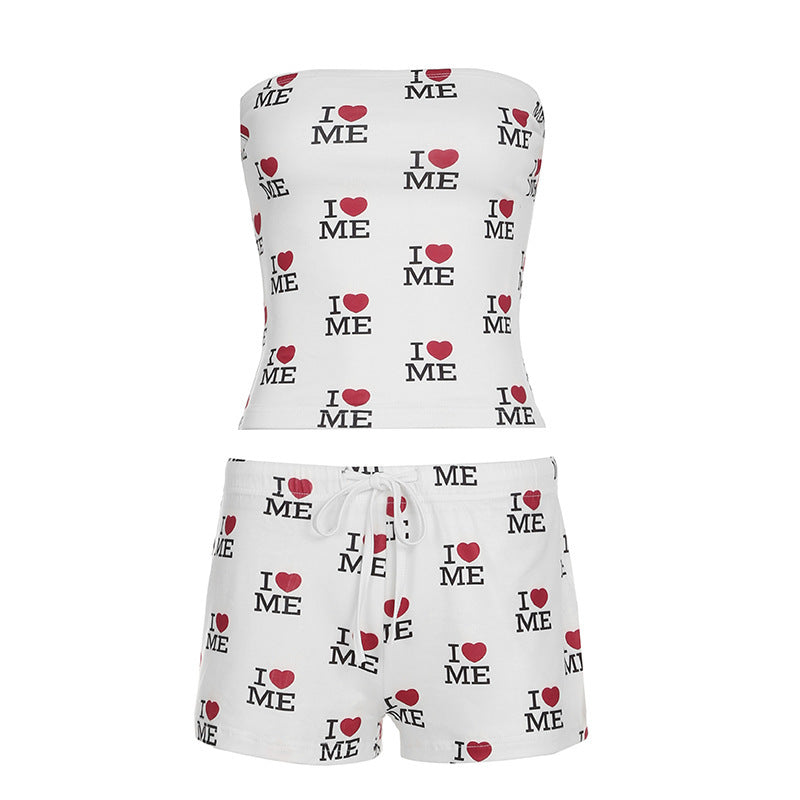 Damen Bandeau-Top mit kreativem Print und figurbetontem Schnitt WOLFF
