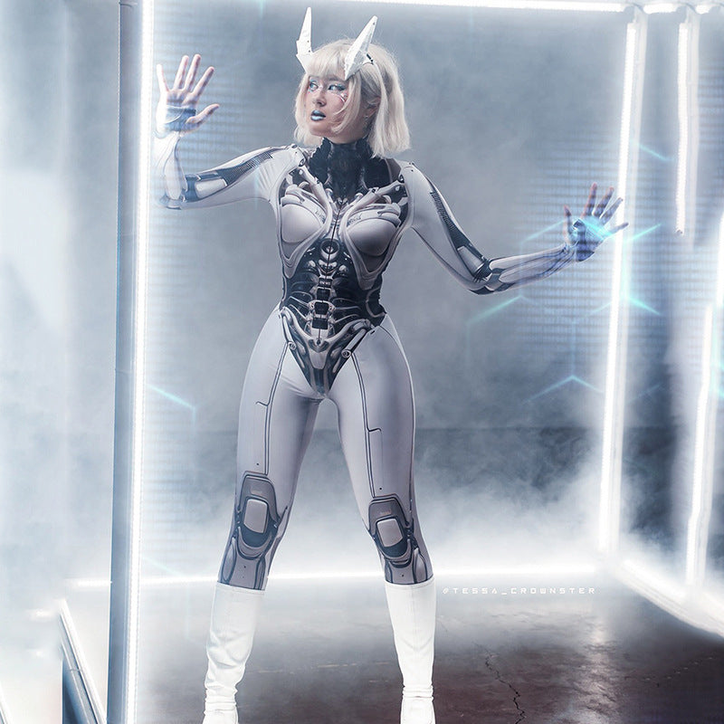 Damen High-Tech Bodysuit mit futuristischem Design WOLFF
