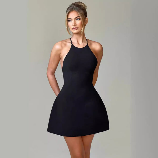Damen figurbetontes Cocktailkleid mit attraktiver Halterneck-Design WOLFF