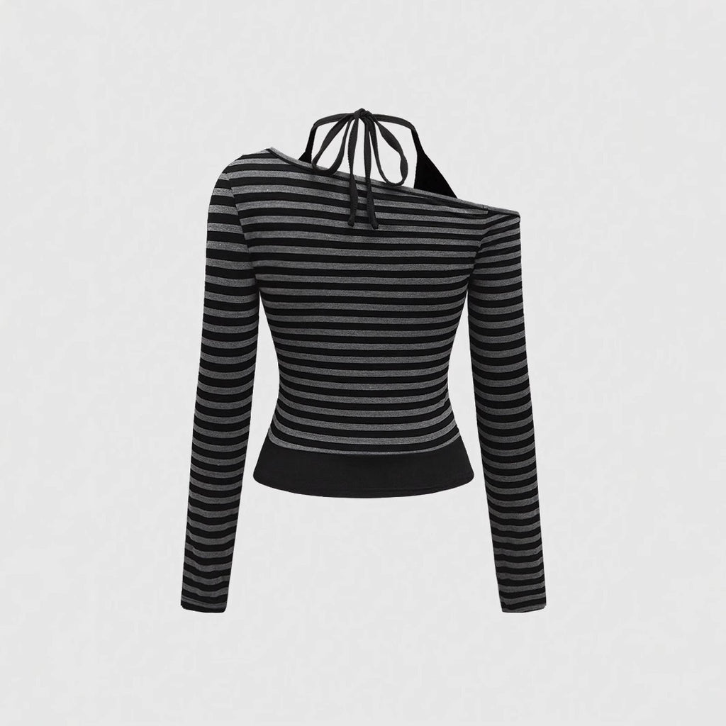 Damen modisches Langarmshirt mit schulterfreier Optik von WOLFF