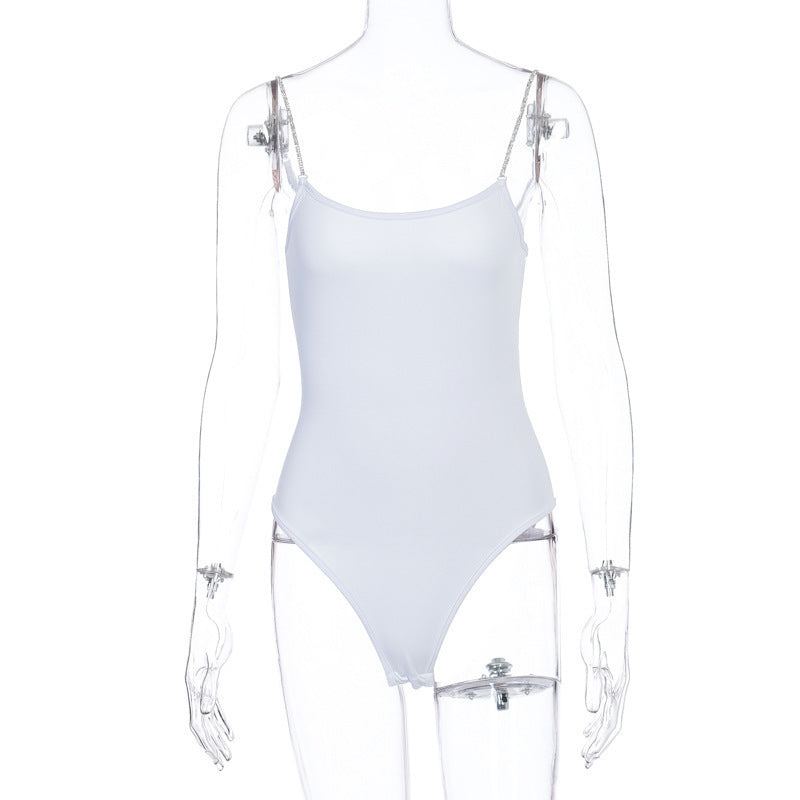 Damen eleganter minimalistischer Bodysuit mit verstellbaren Spaghettiträgern WOLFF