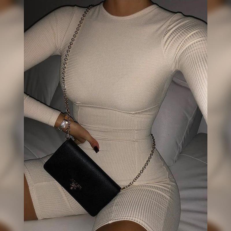 Damen figurbetonter Jumpsuit mit langem Arm und stylishen Rippdetails WOLFF