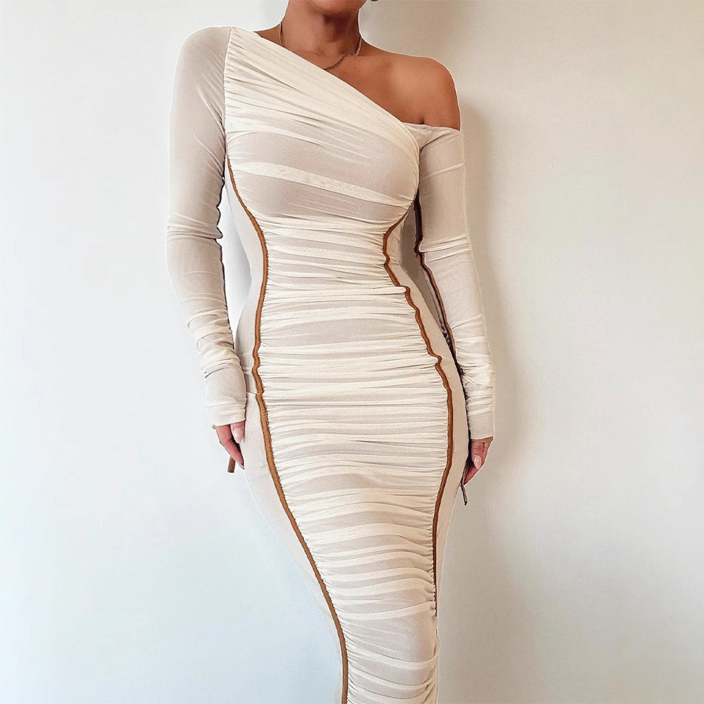 Damen Elegantes Wickelkleid mit asymmetrischen Details WOLFF