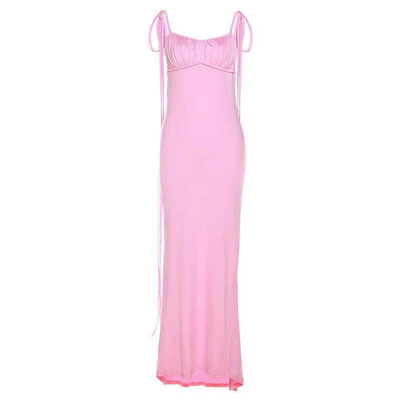 Damen Maxikleid mit elastischem Oberteil und schulterfreien Trägern WOLFF
