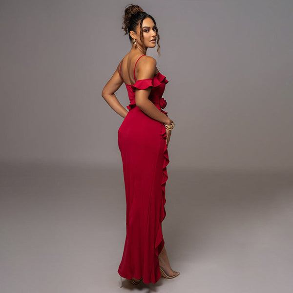 Damen Cocktailkleid mit elegantem Rüschendesign und taillierter Silhouette WOLFF