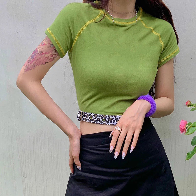 Damen Crop-Top mit dekorativen Nahtdetails WOLFF