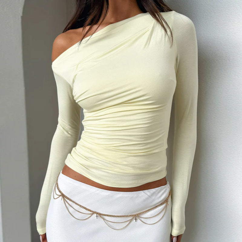 Damen asymmetrisches Oberteil mit Raffung und elegantem Schnitt WOLFF