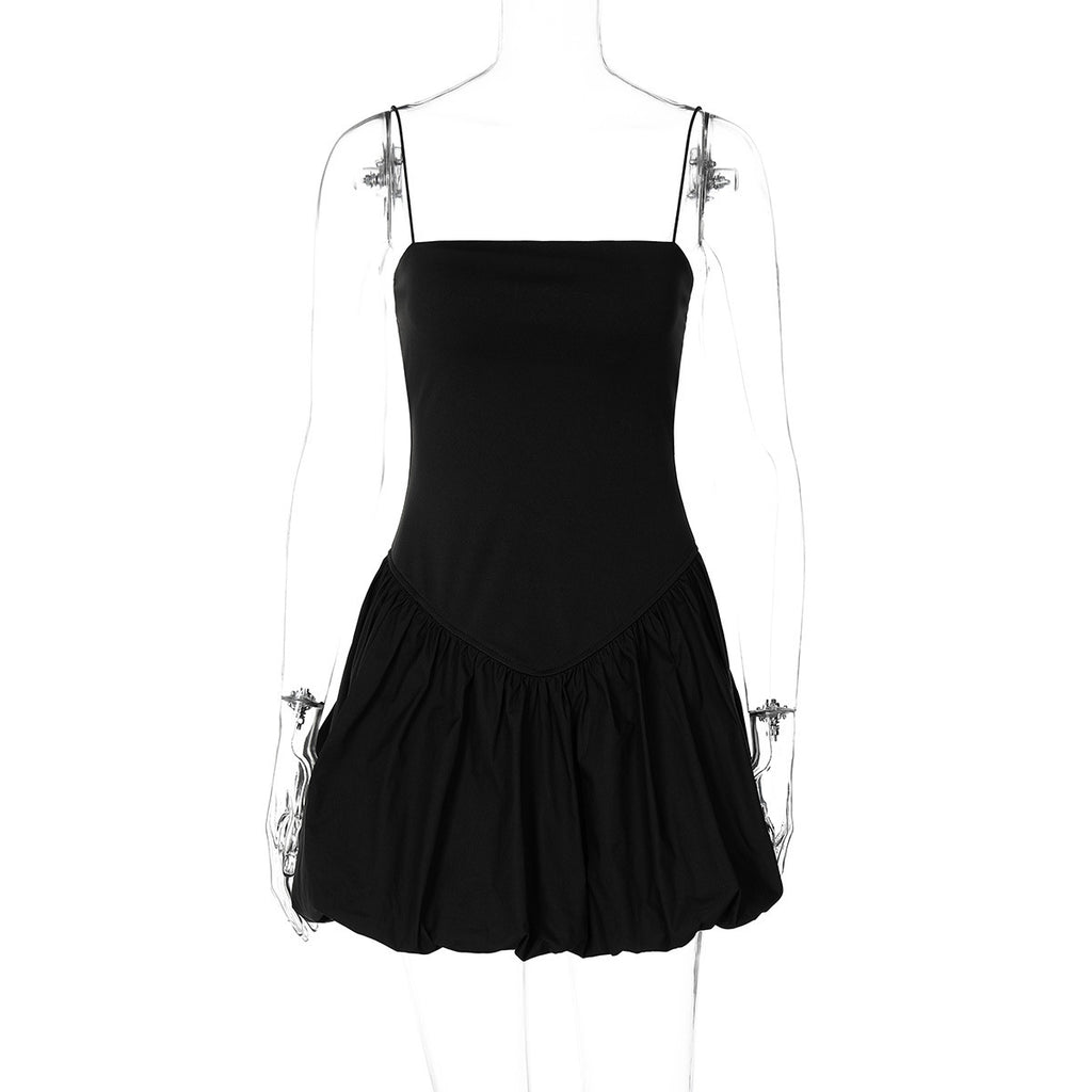Damen Minikleid mit voluminösem Rock und schulterfreien Trägern WOLFF