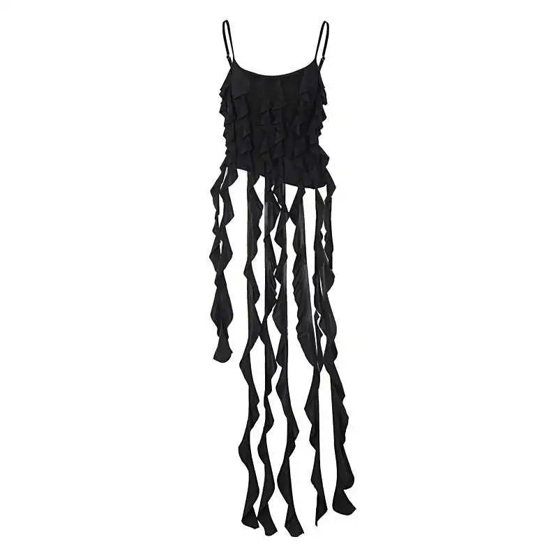 Damen Top mit raffinierten Rüschendetails und transparentem Layering WOLFF