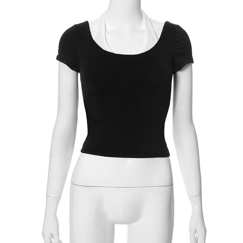 Damen Schriftzug Crop-Top WOLFF