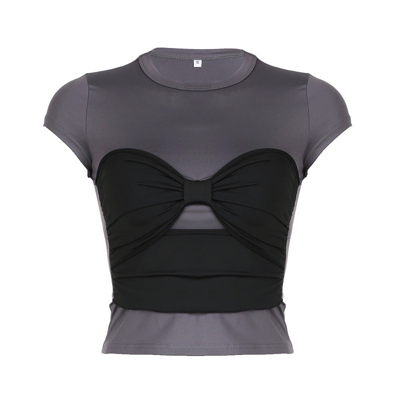 Damen Crop-Top mit innovativem Knotendesign WOLFF