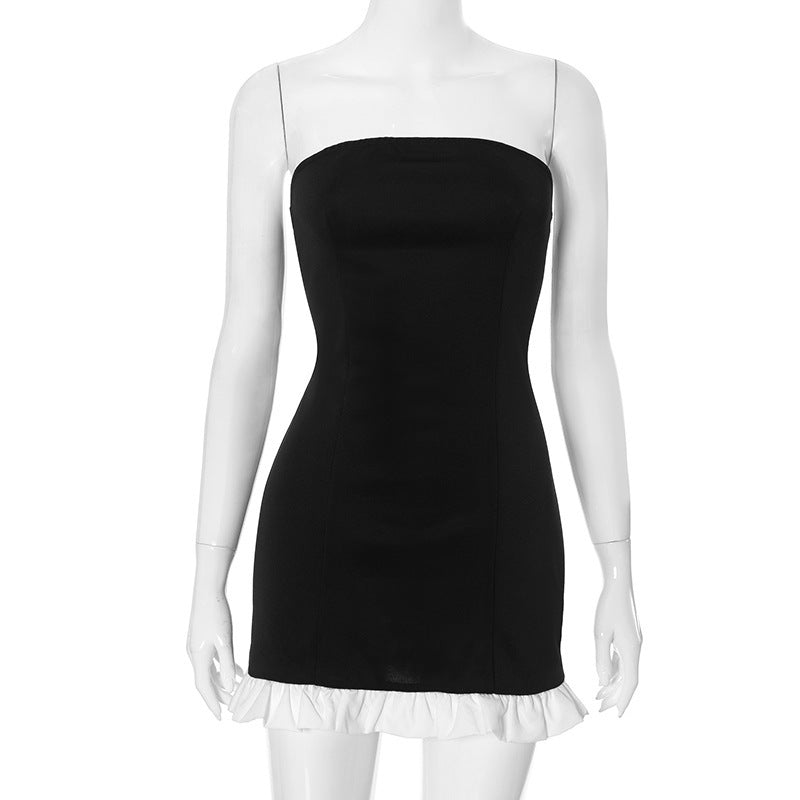 Damen Minikleid mit Rüschenabschluss und tailliertem Schnitt WOLFF