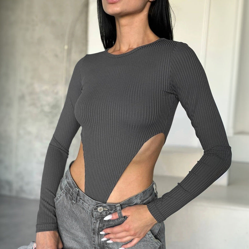 Damen Langarm-Bodysuit mit innovativem Cut-Out-Design WOLFF