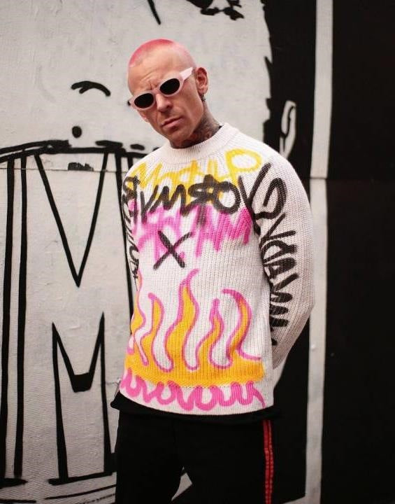 Herren Kreativ bedruckter Sweatshirt WOLFF